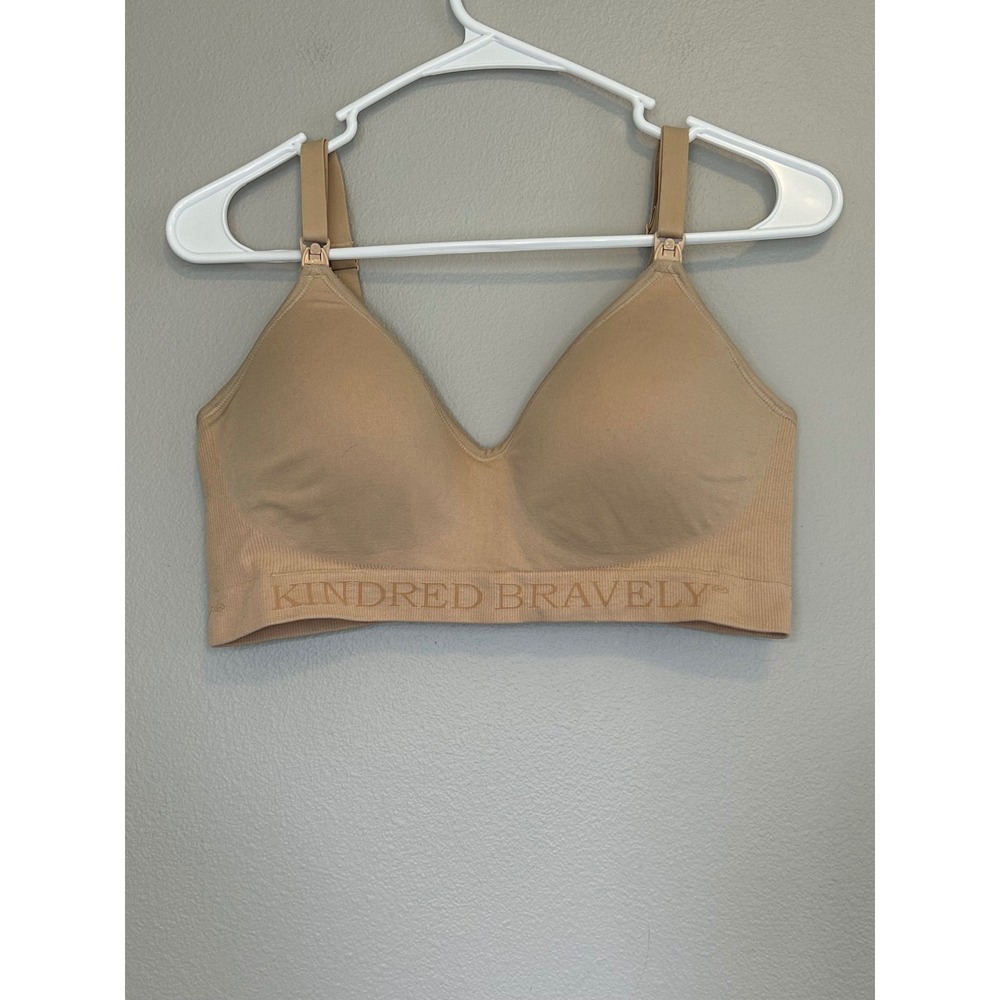 Kindred Bravely Simply Sublime Nursing Bra Beige Wireless Maternity Medium